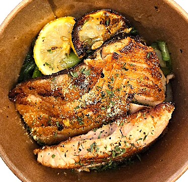 Lemon Pepper Grilled Salmon Bowl